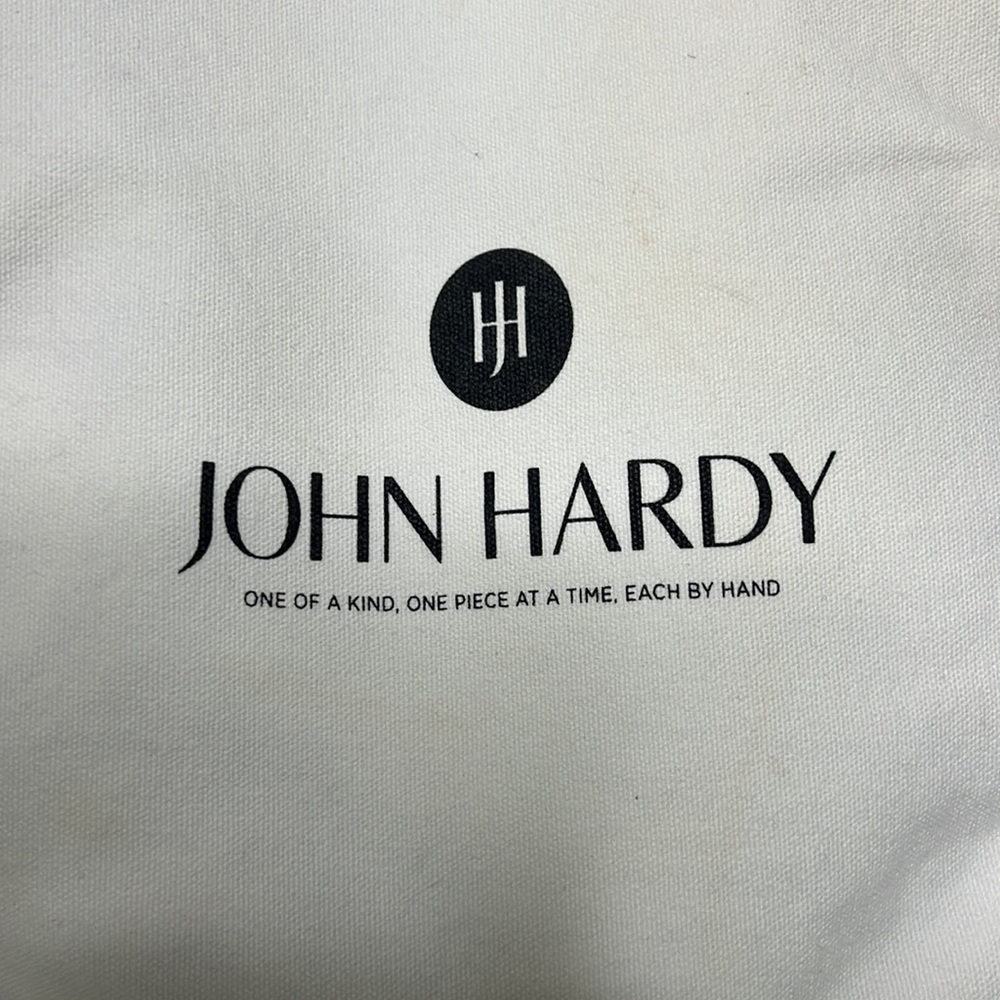 John Hardy white and black canvas tote bag - Picture 4 of 4